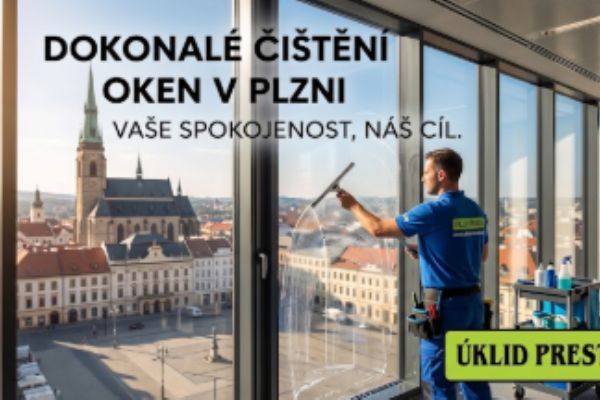 Mytí oken, výloh a prosklení